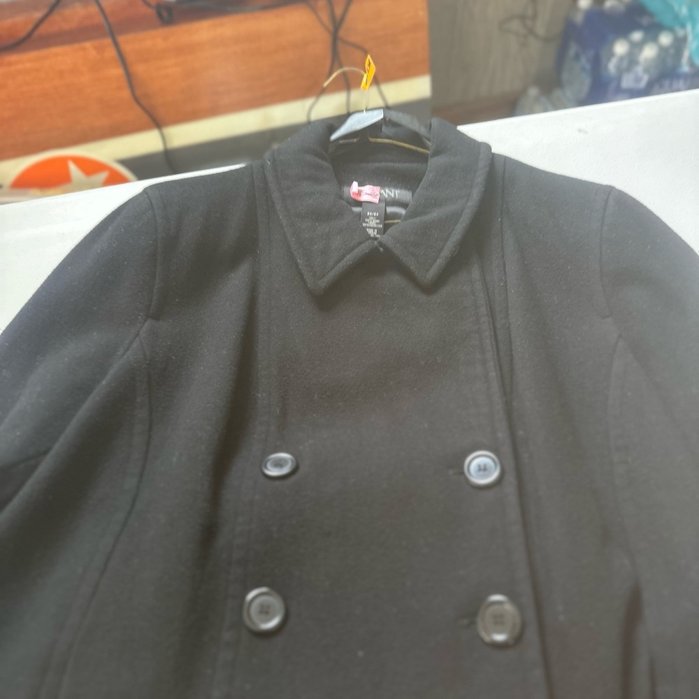Women’s Black Double-Breasted Coat